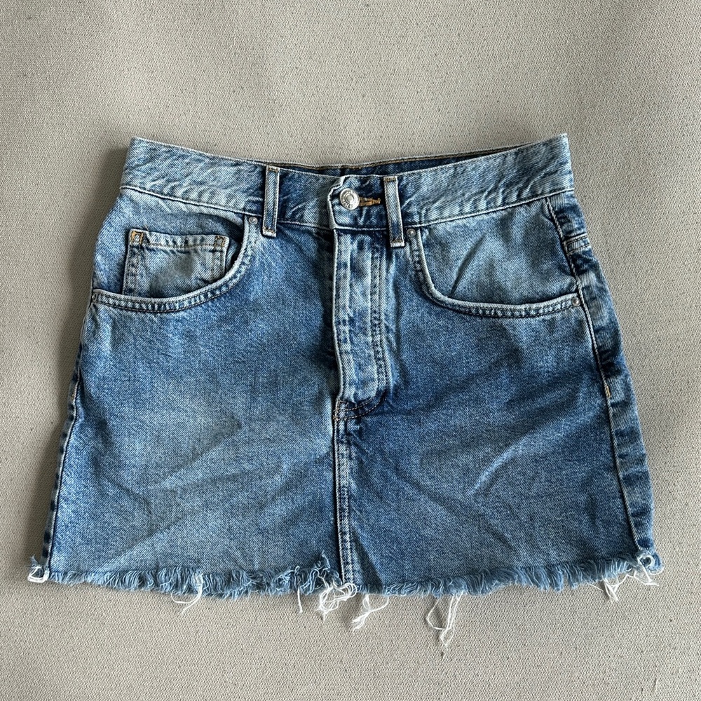 Forever 21 Blue Denim Mini Skirt